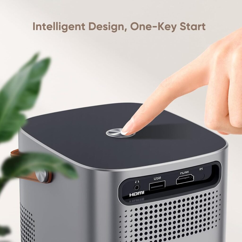 [Electric-Focus] 5G WiFi Bluetooth Projector, TOPTRO TR23 Mini Projector Support 1080P, 15000 Lumen, 4D/4P Keystone Zoom, Latest Dust-Proof Portable Projector, Outdoor Projector for iOS/Android/PS5