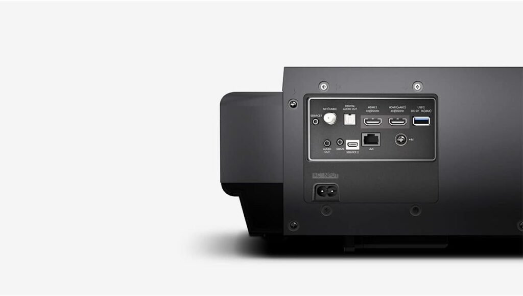 Hisense PL1 Ultra Short Throw Home Theater Smart Projector, 80-120, 4K UHD, Dolby Vision  Atmos, HDR10, Google TV, Netflix, 2200 ANSI Lumens
