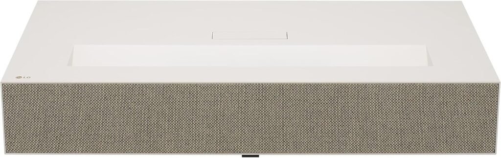 LG HU915QE Ultra Short Throw 4K UHD (3840 x 2160) 3Ch Laser Smart Home Theater CineBeam Projector with Up to 3700 ANSI Lumens, and webOS 6.0 Video, Netflix and Apple TV+