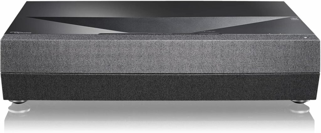 Optoma CinemaX D2 White True 4K UHD Laser Projector for Home Theater | Ultra-Short Throw | Bright 3,000 Lumens with HDR 10 | eARC Audio
