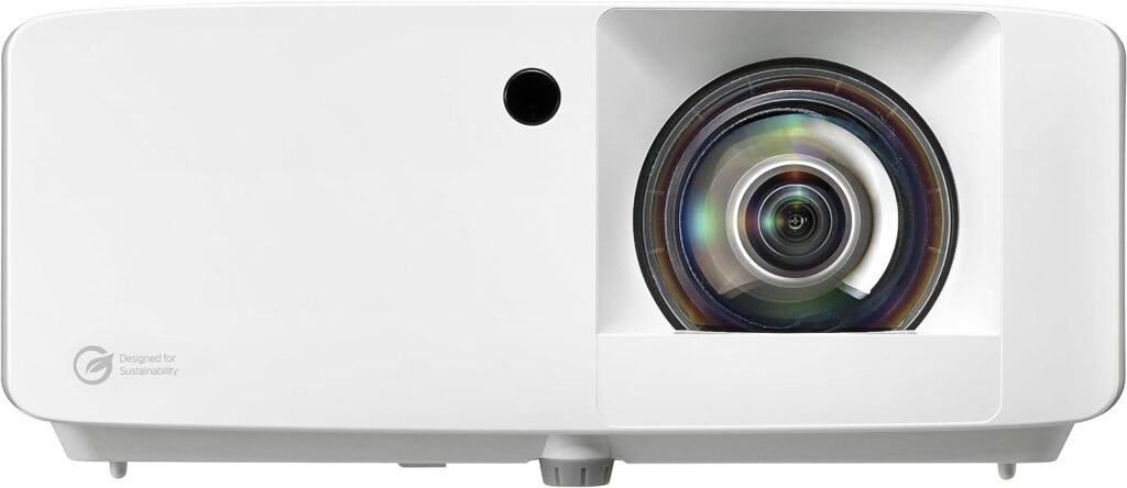 Optoma UHZ35ST Compact Short Throw Laser Home Theater and Gaming Projector, 4K UHD Laser, High Bright 3,500 Lumens