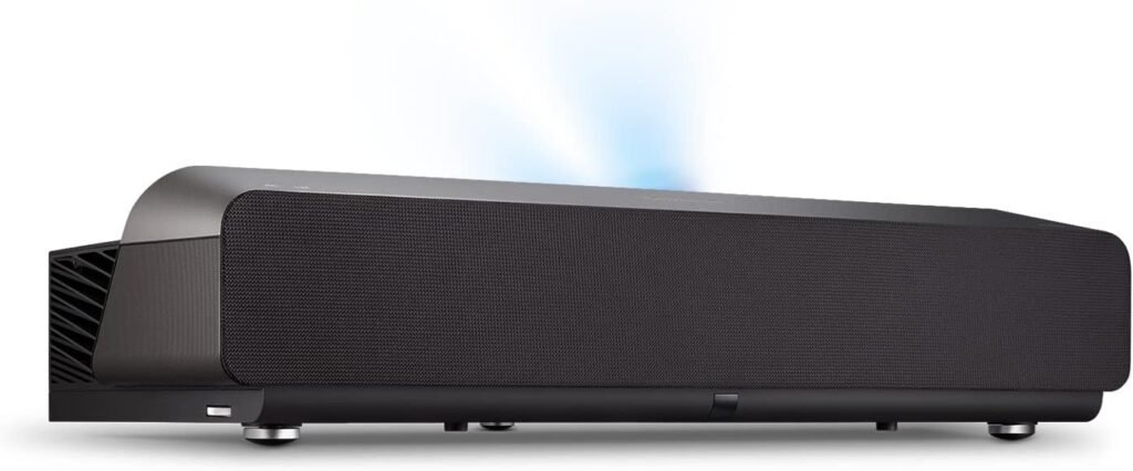 ViewSonic X1000-4K True 4K UHD Ultra-Short Throw Projector with 1000 ANSI Lumens, Harman Kardon Speakers, HDMI, USB C, 125% Rec 709, Frame Interpolation Technology for Home Theater